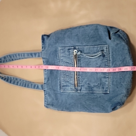BDG Logo Washed Denim Tote Bag, Gently Used Condition - Picture 8 of 11